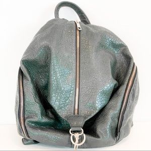 Emerald Green Vegan Leather Backpack